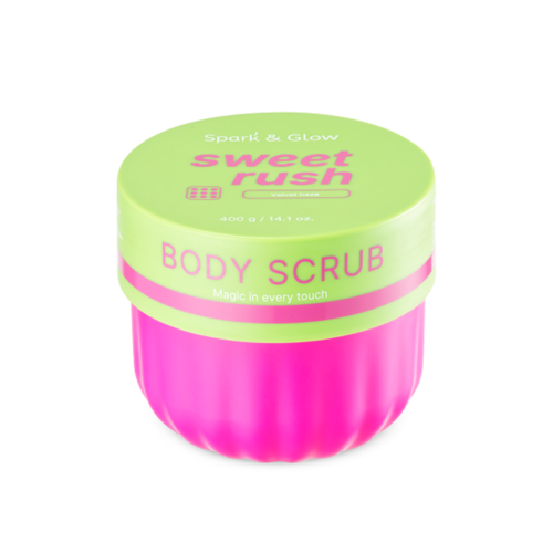 Spark'&Glow Скраб для тела с ароматом экзотических фруктов - Body scrub velvet haze scent, 400г