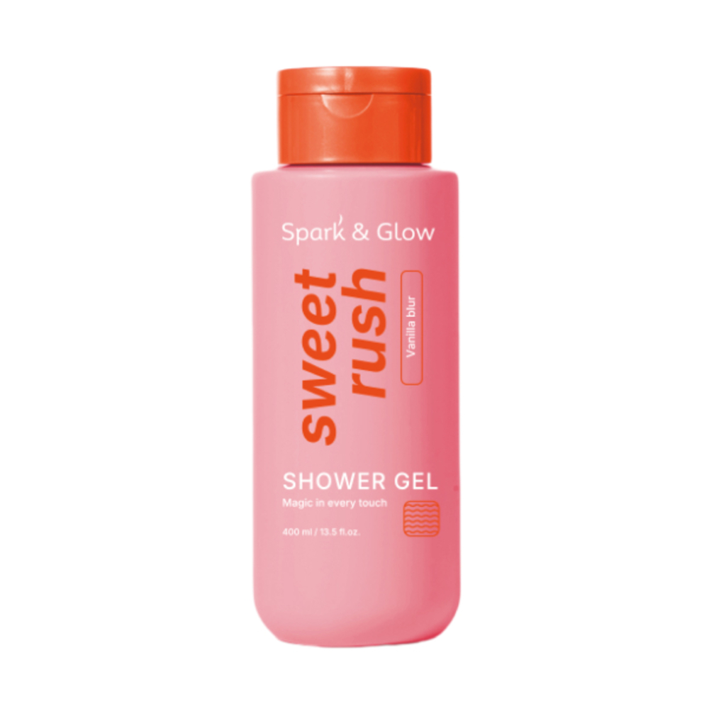 Spark'&Glow Гель для душа с ароматом кокоса и цветочной ванили - Body wash Vanilla blur, 400 мл
